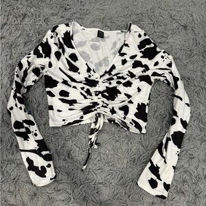 Cow Print top